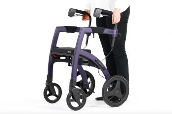 Setting up height of a rollator and wheelchair
