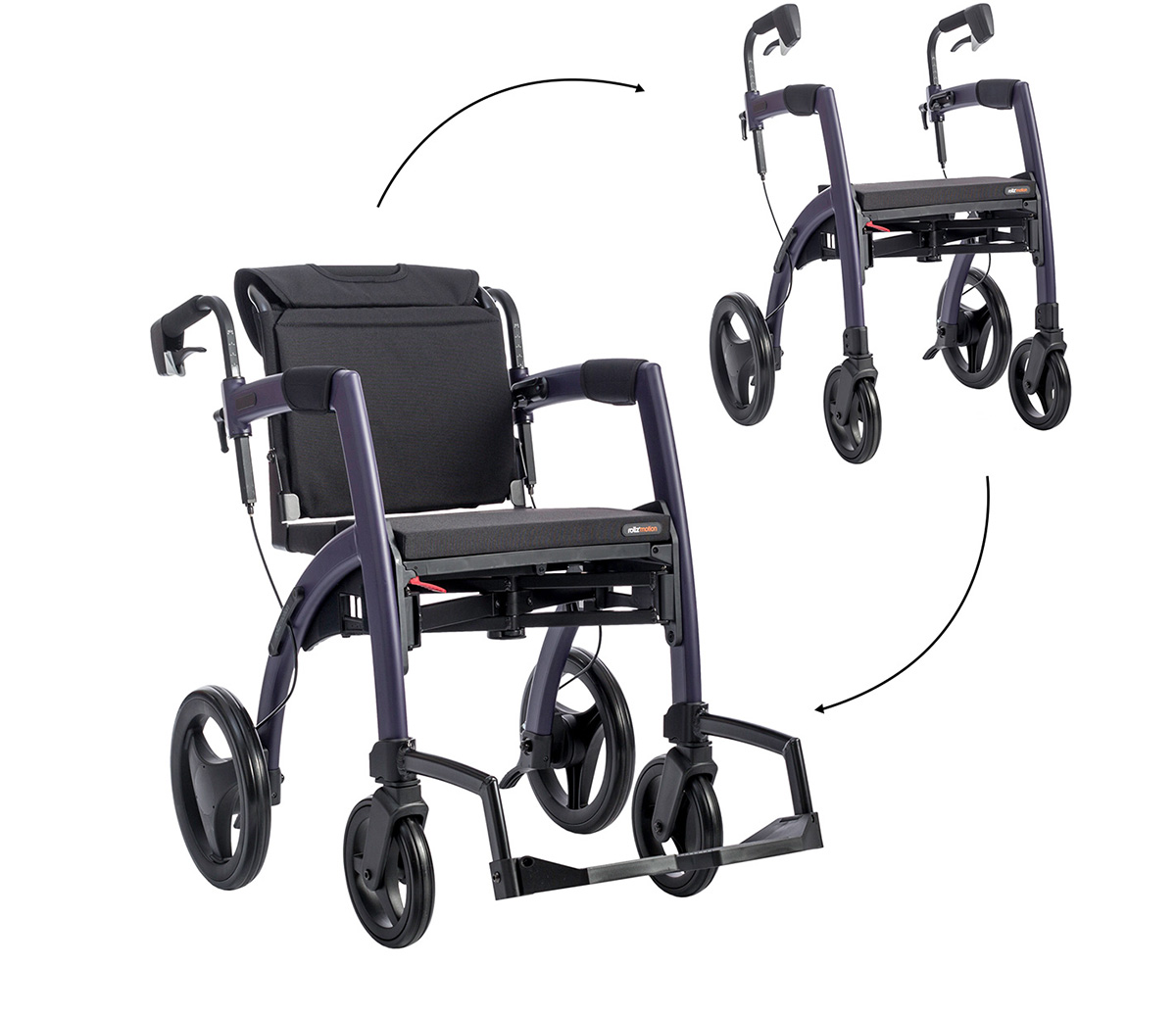 Rollator And Wheelchair In One For Great Trips Rollz Motion