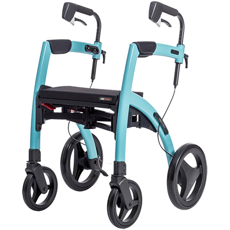 Stable rollator Rollz Motion in blue color