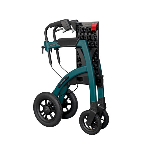 Rollz Motion Performance rollator with air tyres folded