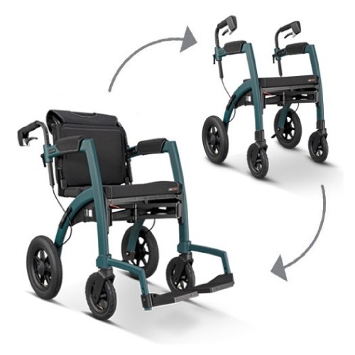 Rollz Motion Performance rollator en rolstoel met luchtbanden