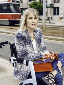 Woman with multiple sclerosis sitting in a Rollz Motion wheelchair