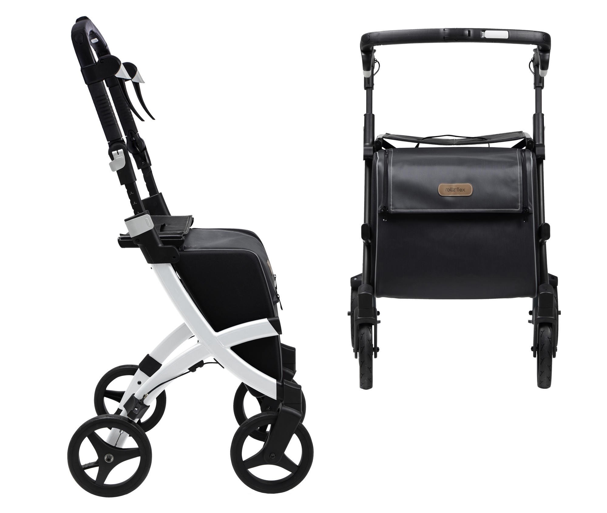 Rollz rollators come in two sizes: regular and small